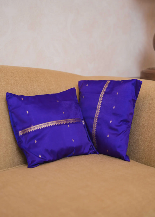 Banarasi Cushion - Violet