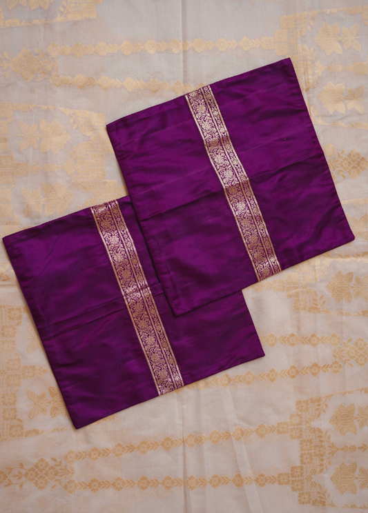 Banarasi Cushion - Grape