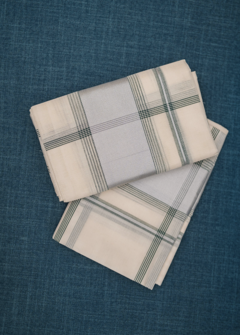 Set & Mundu - Green Check