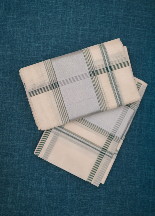 Set & Mundu - Green Check