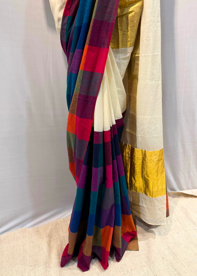 Madras Check Kasavu 2